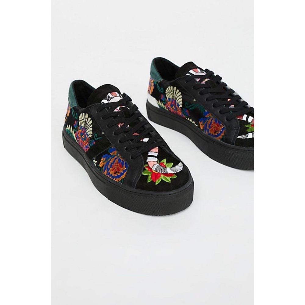 Free People Poplin Platform Sneaker